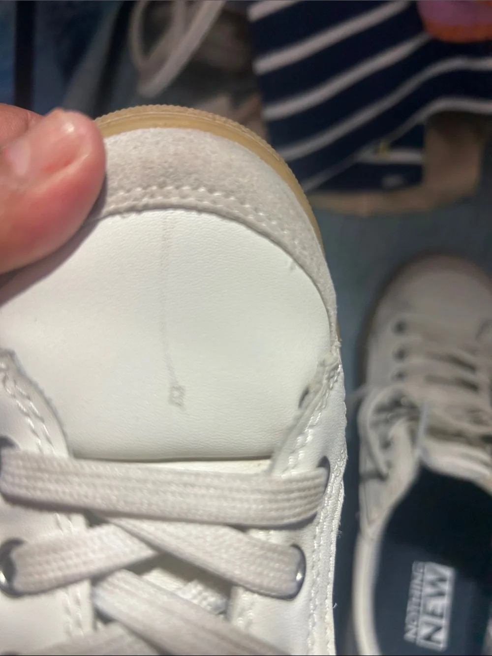 Nothing New White Low-Top Sneakers